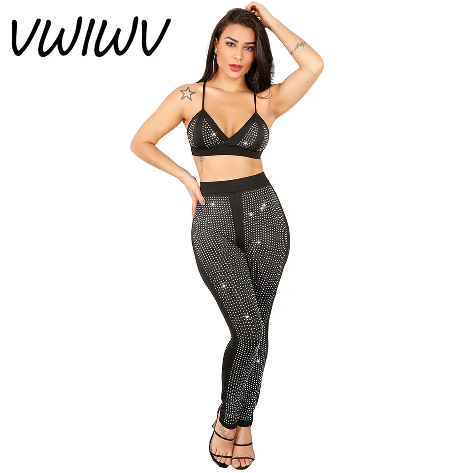 New Women Sexy Club Party Two pieces Set Crop Top+ High Waist Long Pant Sequin Shinny Set
New Women Sexy Club Party Two pieces Set Crop Top+ High Waist Long Pant Sequin Shinny Set