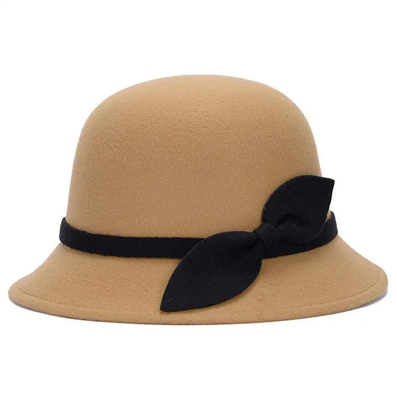2019 Autumn And winter Fashion Vintage Ladies Wool Fedora Hat Bucket Dome Bell Bow Felt Hats Cloche Derby Women Cap Hat
2019 Autumn And winter Fashion Vintage Ladies Wool Fedora Hat Bucket Dome Bell Bow Felt Hats Cloche Derby Women Cap Hat