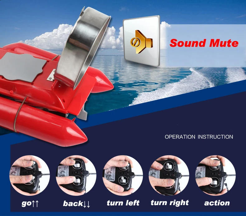 PDDHKK Intelligent Wireless Electric Fish Bait Boat For Fishing Bait Speed Boat Smart With Remote Control Toys US/UK Charger
PDDHKK Intelligent Wireless Electric Fish Bait Boat For Fishing Bait Speed Boat Smart With Remote Control Toys US/UK Charger