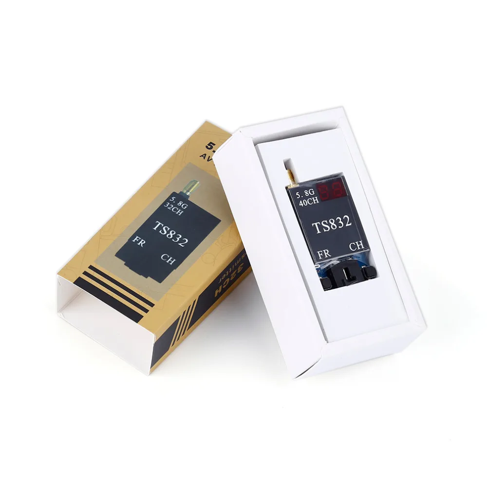 TS832 40Ch 5.8G 600mw 5km Wireless Audio/Video Transmitter for FPV RC Tx Rx Set for aircraft 5KM Range
TS832 40Ch 5.8G 600mw 5km Wireless Audio/Video Transmitter for FPV RC Tx Rx Set for aircraft 5KM Range