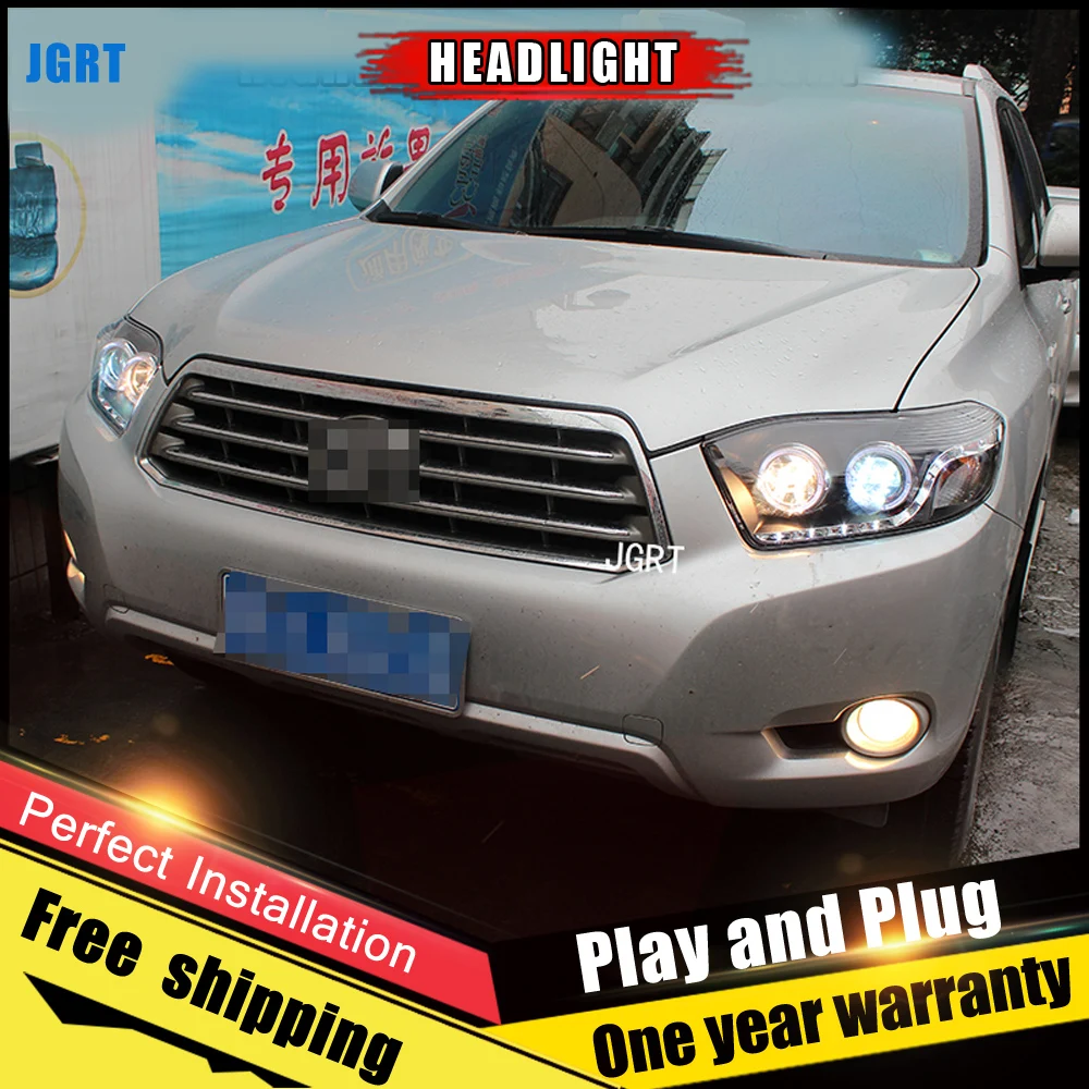 2PCS Car Style LED headlights for Toyota Highlander 2009-2011 for head lamp LED DRL Lens Double Beam H7 HID Xenon bi xenon lens
2PCS Car Style LED headlights for Toyota Highlander 2009-2011 for head lamp LED DRL Lens Double Beam H7 HID Xenon bi xenon lens