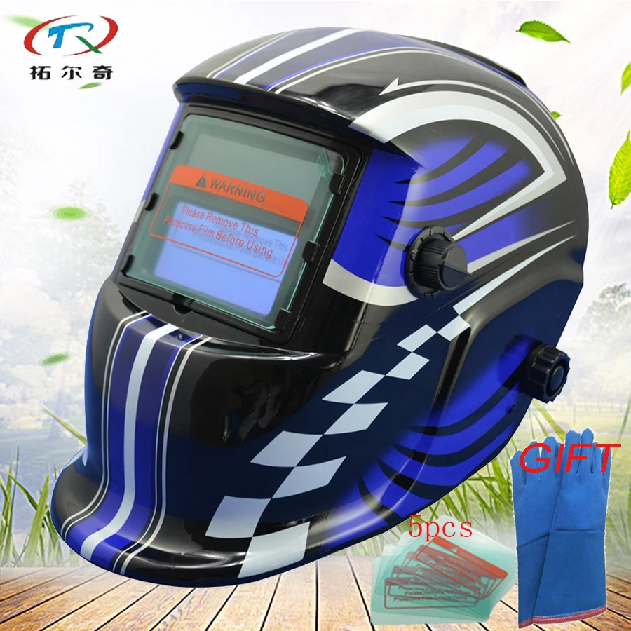 Welding Mask High Performance Solar Auto Darkening Welding Helmet cap Arc Tig Mig Grinding With cow leather Glove HD01(2200DE)GB
Welding Mask High Performance Solar Auto Darkening Welding Helmet cap Arc Tig Mig Grinding With cow leather Glove HD01(2200DE)GB