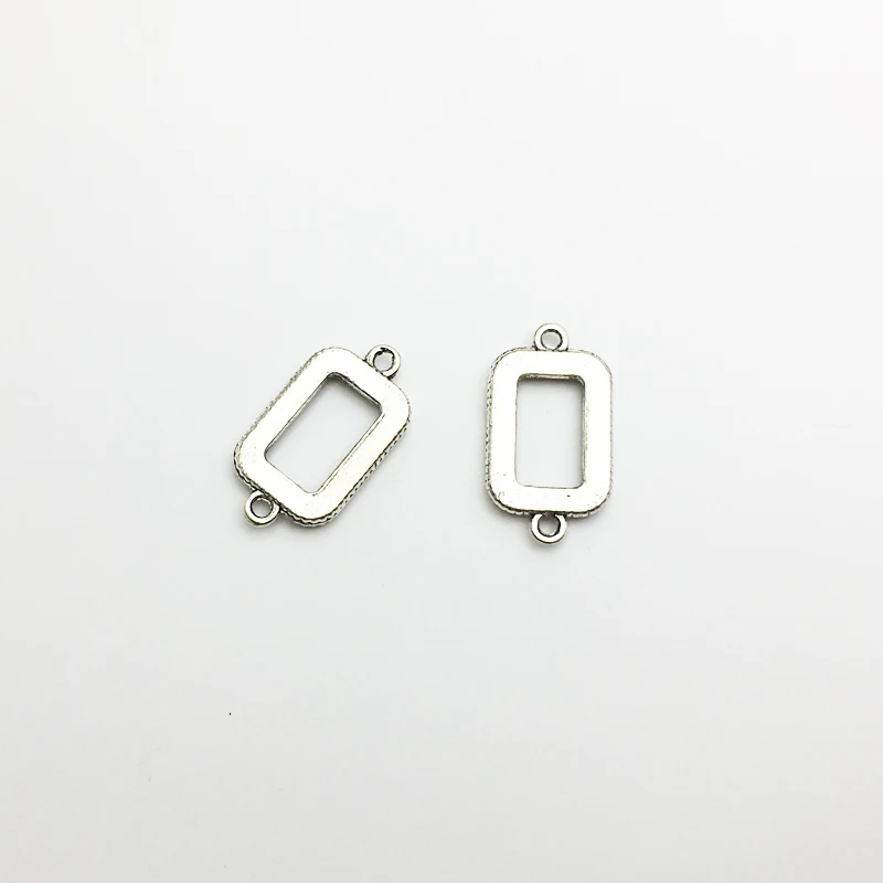 30pcs/lot New Arrival Square Shape Silver Color Connectors Charm Fit For Handmade Jewelry Findings
30pcs/lot New Arrival Square Shape Silver Color Connectors Charm Fit For Handmade Jewelry Findings