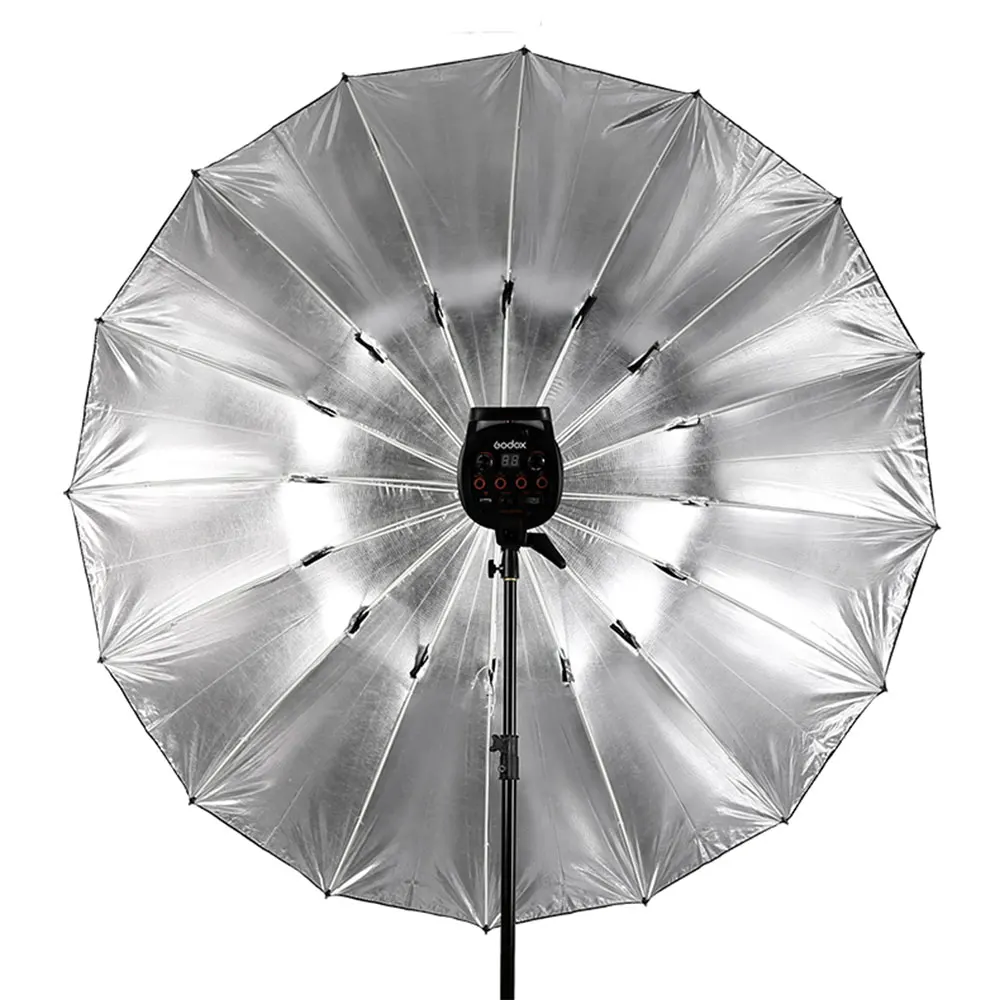 Godox 70 inch 178cm Silver Black Reflective Umbrella Lighting Light Umbrella with Large Diffuser Cover
Godox 70 inch 178cm Silver Black Reflective Umbrella Lighting Light Umbrella with Large Diffuser Cover