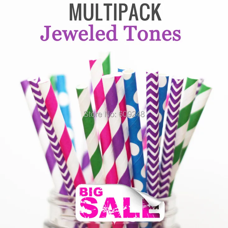 100pcs Mixed Colors JEWELED TONES Bulk Paper Straws, Hot Pink, Kelly Green, Deep Purple Striped, Deep Purple Chevron
100pcs Mixed Colors JEWELED TONES Bulk Paper Straws, Hot Pink, Kelly Green, Deep Purple Striped, Deep Purple Chevron