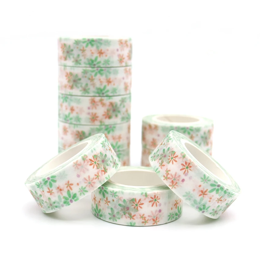 10m*15mm Creative Color Pattern Washi Tape Diy Decoration Scrapbooking Planner Masking Tape Adhesive Tape Kawaii Stationery
10m*15mm Creative Color Pattern Washi Tape Diy Decoration Scrapbooking Planner Masking Tape Adhesive Tape Kawaii Stationery