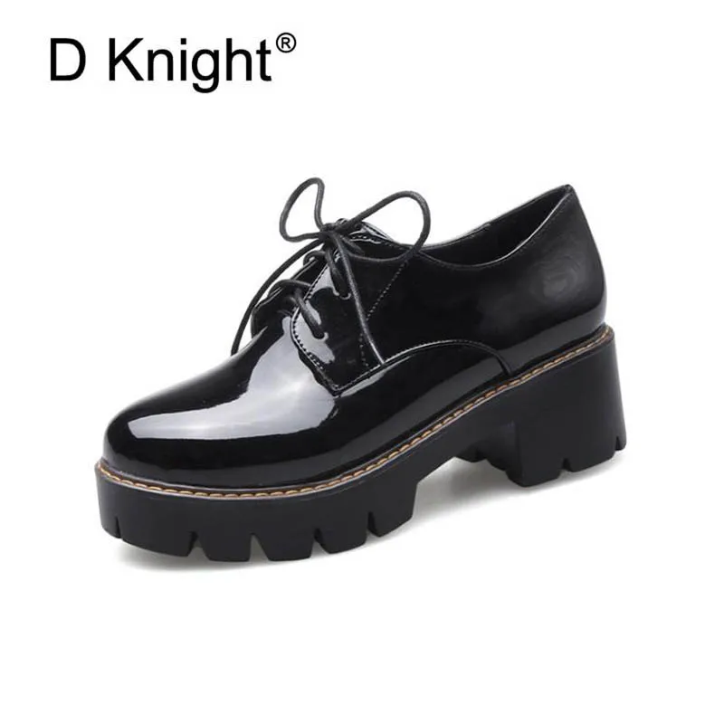 New Sweet Round Toe Lace Up Women's Casual Oxford Shoes Fashion Patent Oxfords For Women Young Ladies Campus Shoes Size 34-43
New Sweet Round Toe Lace Up Women's Casual Oxford Shoes Fashion Patent Oxfords For Women Young Ladies Campus Shoes Size 34-43