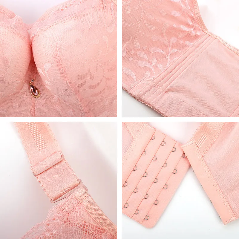 Xianqifen New 2019 Women Underwire Push Up Bra Gather Full Cup Thin Lace Underwear Bra D E F Cup Plus Size Lingerie Intimate BH
Xianqifen New 2019 Women Underwire Push Up Bra Gather Full Cup Thin Lace Underwear Bra D E F Cup Plus Size Lingerie Intimate BH