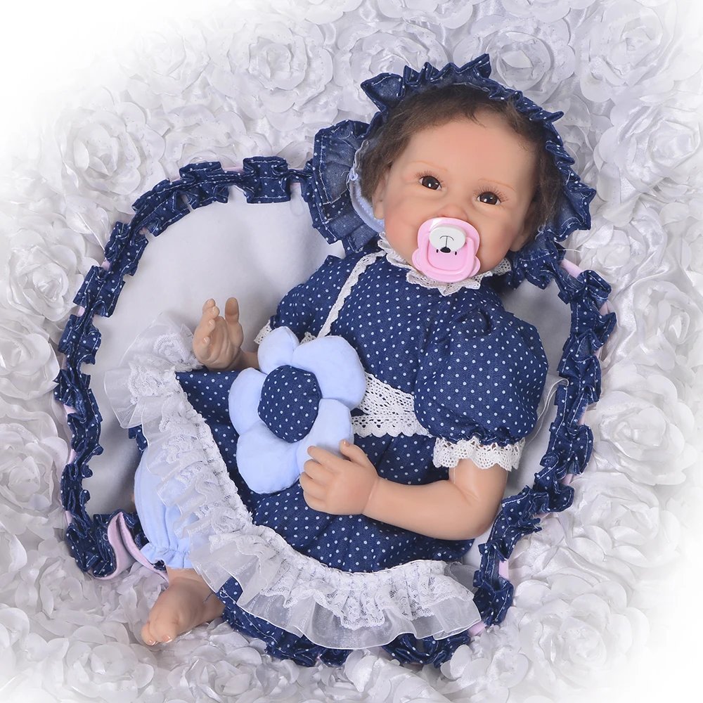 22 inches 55cm Handmade Lifelike Baby Girl Doll Silicone Vinyl Reborn Newborn Dolls princess bebe birthday gifts for children
22 inches 55cm Handmade Lifelike Baby Girl Doll Silicone Vinyl Reborn Newborn Dolls princess bebe birthday gifts for children