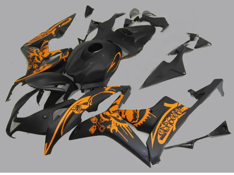 

Motorcycle Fairing kit for CBR600RR F5 07 08 CBR 600RR 2007 2008 injection cbr600rr ABS Orange flames black Fairings set+gifts