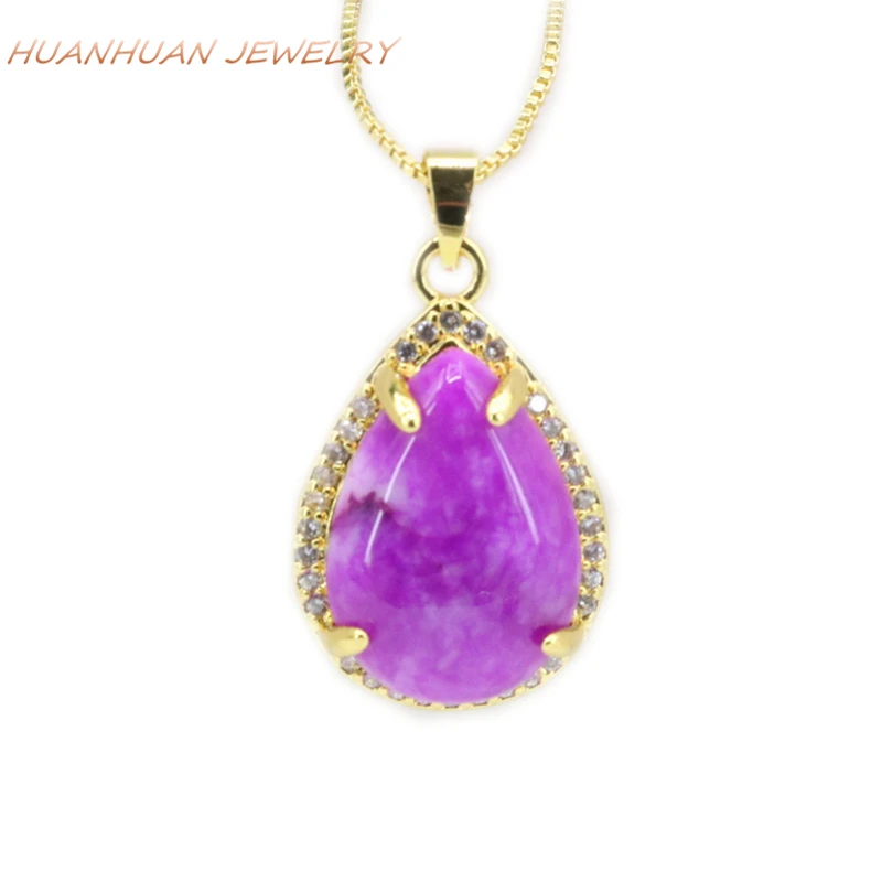 Gold-Color Stainless Steel Chain Water Drop Pendants 16x25mm Red Natural Jades Stone Pendant For Women Rhinestone Jewelry B3332
Gold-Color Stainless Steel Chain Water Drop Pendants 16x25mm Red Natural Jades Stone Pendant For Women Rhinestone Jewelry B3332