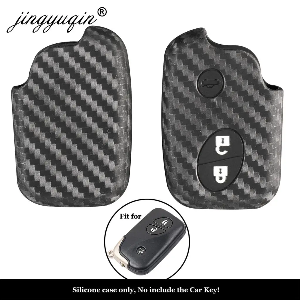 jingyuqin Carbon Car Styling Silicone Key Case For Lexus CT200h ES 300h IS250 GX400 RX270 RX450h RX350 LX570 Key Cover
jingyuqin Carbon Car Styling Silicone Key Case For Lexus CT200h ES 300h IS250 GX400 RX270 RX450h RX350 LX570 Key Cover