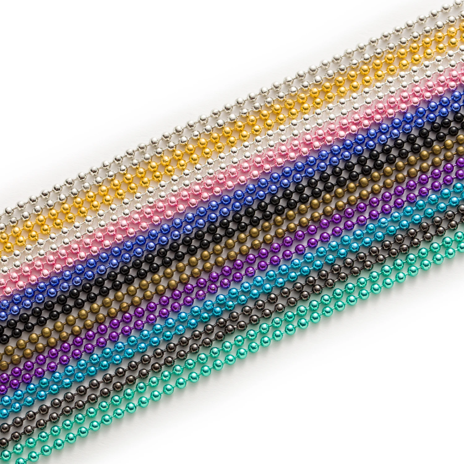 5 Strand 11 Colors Metal Round Locket Ball Beads Chain Necklaces Connector Findings DIY Accessories Jewelry Making 70cm(27")
5 Strand 11 Colors Metal Round Locket Ball Beads Chain Necklaces Connector Findings DIY Accessories Jewelry Making 70cm(27")