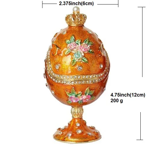 Metal alloy faberge style egg gold jewelry flower trinket box wedding ring gift boxes ornaments home accessories gifts for lover
Metal alloy faberge style egg gold jewelry flower trinket box wedding ring gift boxes ornaments home accessories gifts for lover