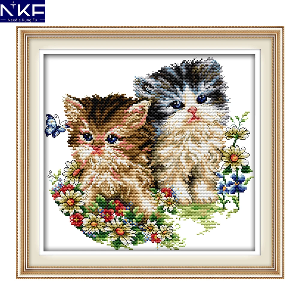 NKF Cat Lovers узор китайская живопись Счетный или штампованный 11CT14CT DIY ручной работы ремесла вышивка крестиком наборы рукоделия
NKF Cat Lovers узор китайская живопись Счетный или штампованный 11CT14CT DIY ручной работы ремесла вышивка крестиком наборы рукоделия
