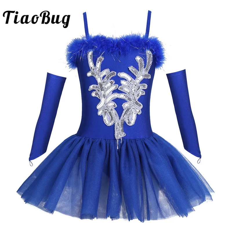 TiaoBug Kids Girls Professional Ballet Tutu Dress Pink/Blue/White Swan Costume Sequins Ballet Leotard Stage Dance Costume Set
TiaoBug Kids Girls Professional Ballet Tutu Dress Pink/Blue/White Swan Costume Sequins Ballet Leotard Stage Dance Costume Set
