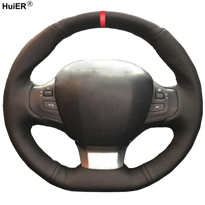 HuiER Hand Sew Car Steering Wheel Cover Red Marker For Peugeot 308 2016 2017 Breathable Car Styling Automobile Car Protector
HuiER Hand Sew Car Steering Wheel Cover Red Marker For Peugeot 308 2016 2017 Breathable Car Styling Automobile Car Protector