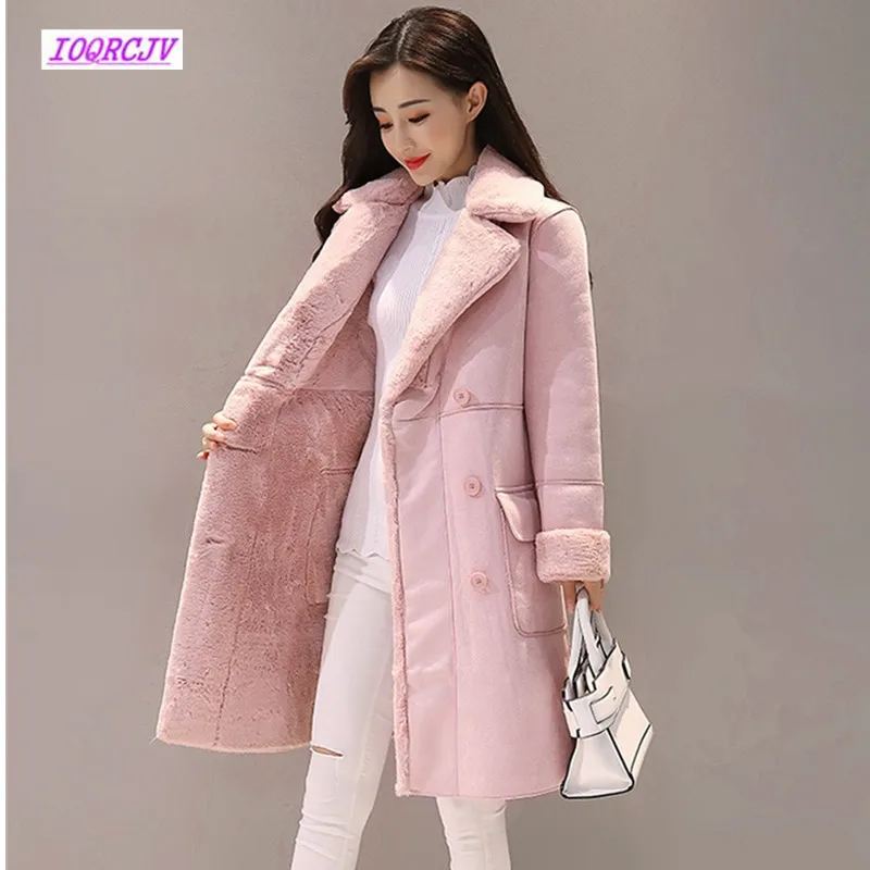 Winter Long Coat And Jacket 2019 New Velvet Thicked Warm Overcoat Women Faux Coats Double Breasted Deerskin Lamb Jacket W117
Winter Long Coat And Jacket 2019 New Velvet Thicked Warm Overcoat Women Faux Coats Double Breasted Deerskin Lamb Jacket W117