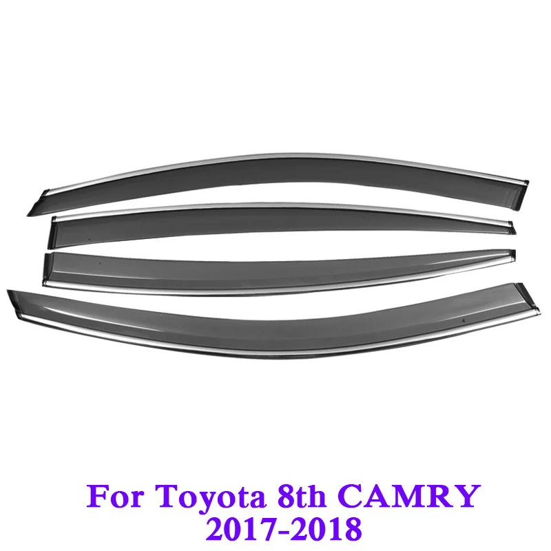 Car Styling Awnings Shelters 4pcs/lot Window Visors For Toyota 8th Camry 2017 2018 Sun Rain Shield window trim Stickers Covers
Car Styling Awnings Shelters 4pcs/lot Window Visors For Toyota 8th Camry 2017 2018 Sun Rain Shield window trim Stickers Covers