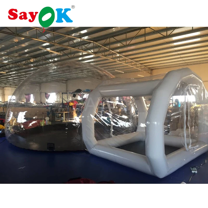 Inflatable Bubble Tent PVC Transparent Lawn Tent Inflatable Camping Tent Clear Bubble House For Park Beach Trade Show Use
Inflatable Bubble Tent PVC Transparent Lawn Tent Inflatable Camping Tent Clear Bubble House For Park Beach Trade Show Use