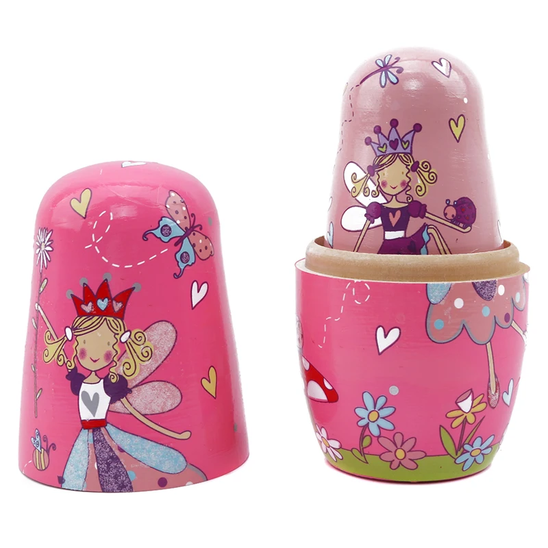 5pcs/set wooden Russian Matryoshka Dolls Pink Angel Nesting Dolls Toys Russian Traditional Ethnic Style Dolls
5pcs/set wooden Russian Matryoshka Dolls Pink Angel Nesting Dolls Toys Russian Traditional Ethnic Style Dolls