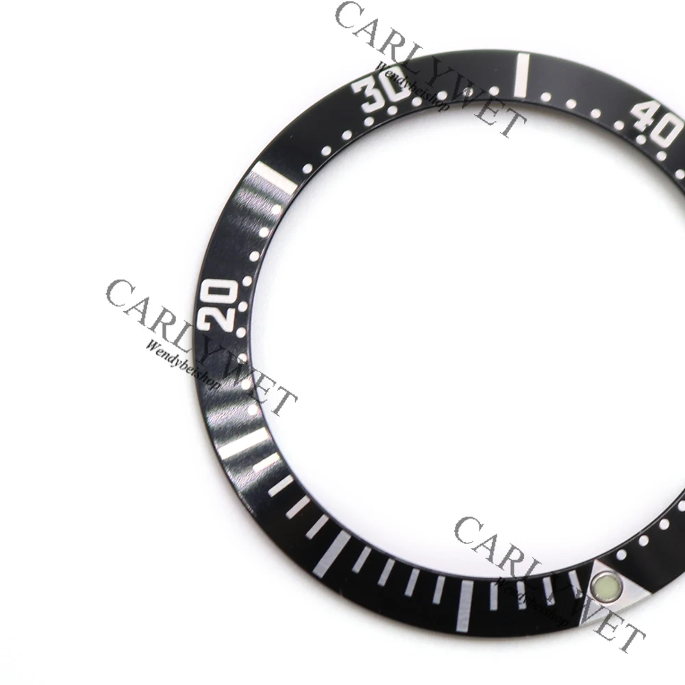 CARLYWET Wholesale High Quality Aluminum Black With White Writing Watch Bezel Insert for 2252
CARLYWET Wholesale High Quality Aluminum Black With White Writing Watch Bezel Insert for 2252