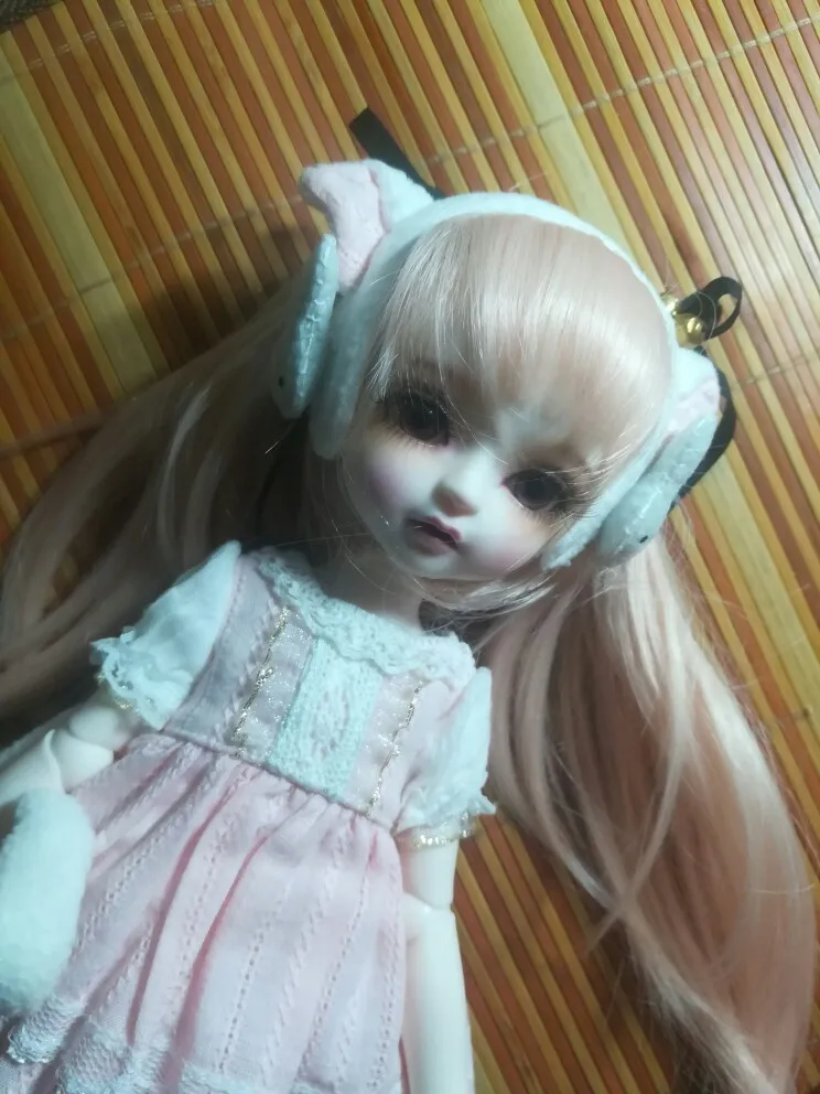 D01-P141 children handmade toy 1/3 1/4 Doll Accessories BJD/SD doll lovely cute Bunny headpiece 1pcs