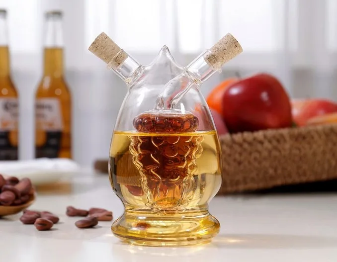 1pc Nordic Kitchen Seasoning Oil Bottle Glass Oiler oil can leak oil and vinegar sauce bottle OK 0643
1pc Nordic Kitchen Seasoning Oil Bottle Glass Oiler oil can leak oil and vinegar sauce bottle OK 0643