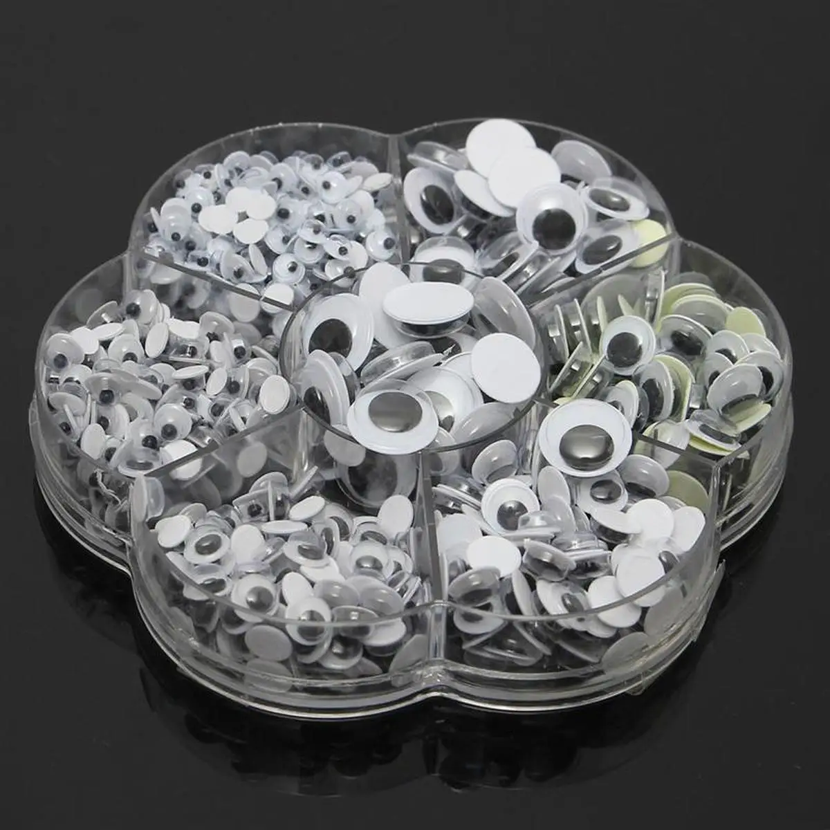 Universal 700Pcs 4/5/6/7/8/10/12mm Total Mixed Googly Eyes Self-adhesive DIY Scrapbooking for Stuffed Toy Doll Parts
Universal 700Pcs 4/5/6/7/8/10/12mm Total Mixed Googly Eyes Self-adhesive DIY Scrapbooking for Stuffed Toy Doll Parts