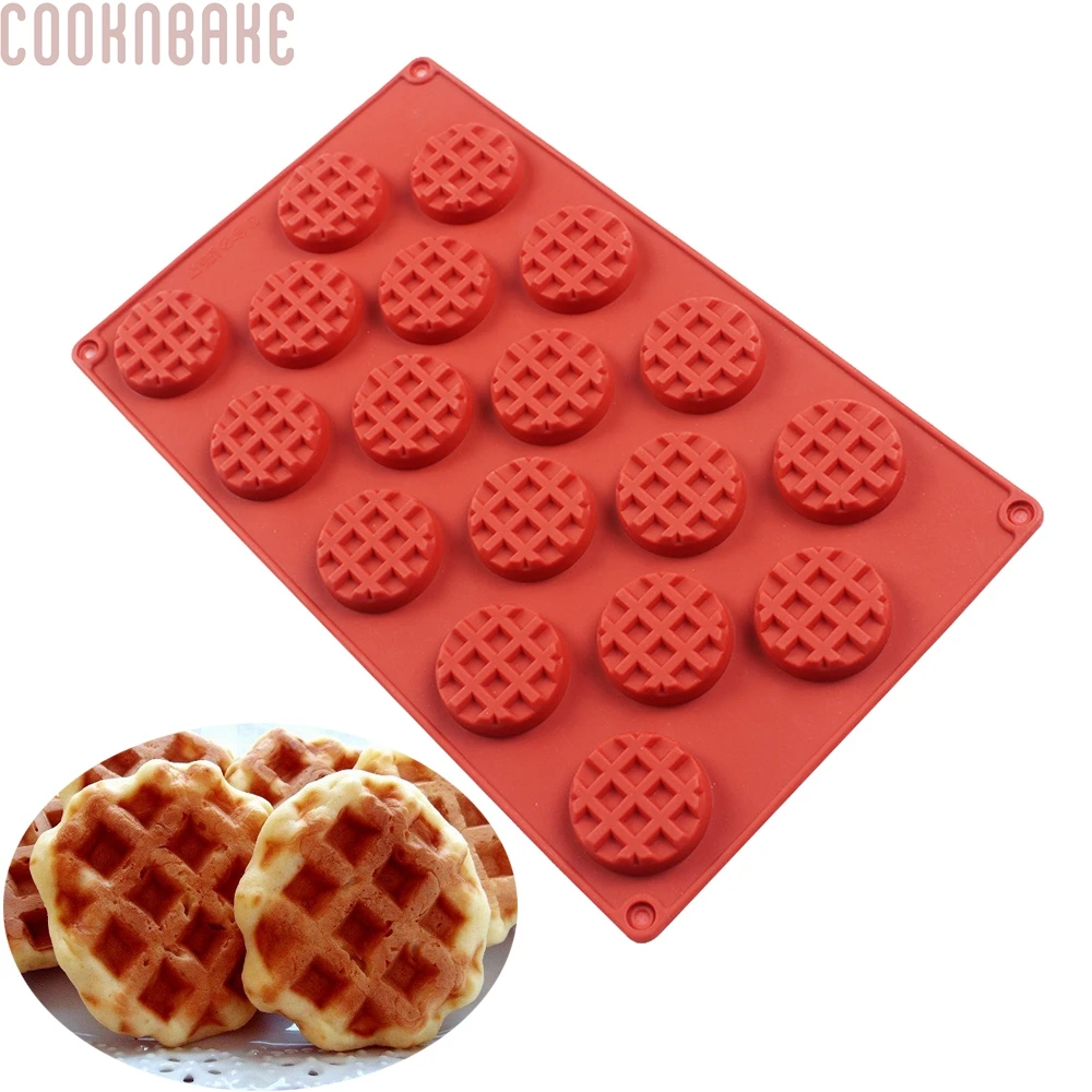 COOKNBAKE вафельная силиконовая форма для печенья 18 отверстий инструмент украшения