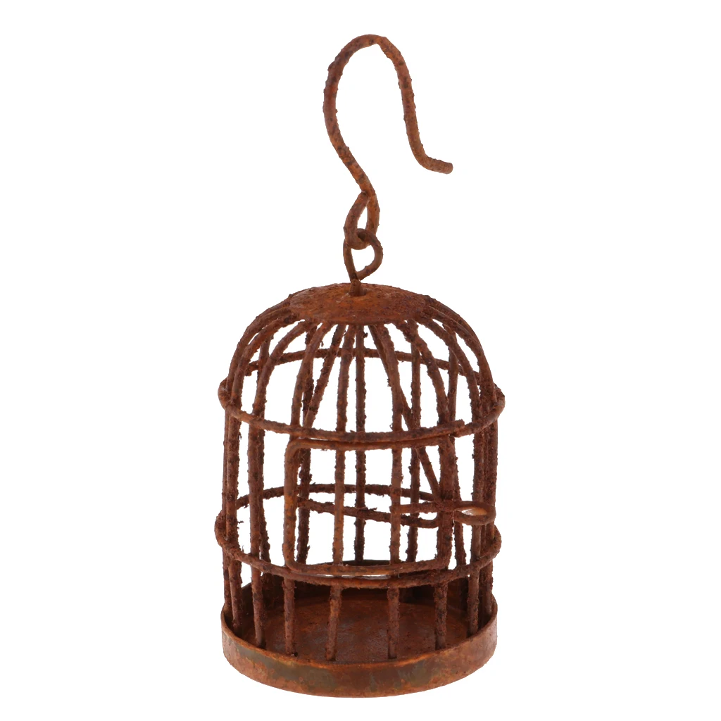 1/6 Dollhouse Bronze Metal Birdcage Dollhouse Bird Cage with Hanger Fairy Garden Accessory Decoration for Dollhouse
1/6 Dollhouse Bronze Metal Birdcage Dollhouse Bird Cage with Hanger Fairy Garden Accessory Decoration for Dollhouse