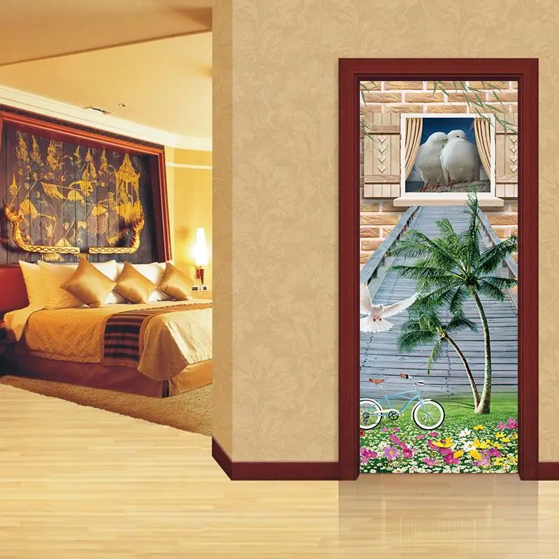 3D Vivid 2 Pcs /set Peace Dove Wallpaper Door Sticker Wall decal DIY Mural Bedroom Home Decor Poster PVC Waterproof Imitation
3D Vivid 2 Pcs /set Peace Dove Wallpaper Door Sticker Wall decal DIY Mural Bedroom Home Decor Poster PVC Waterproof Imitation