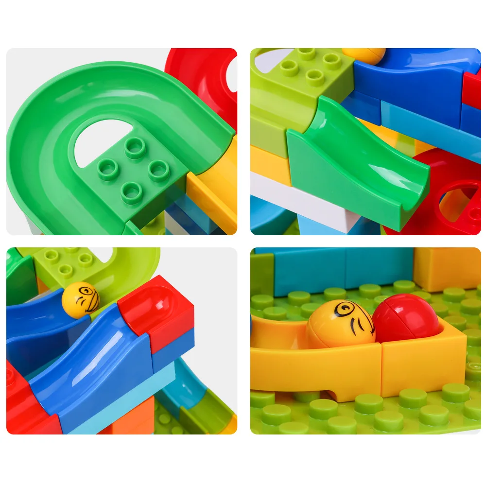 125PCS DIY Big Size Bricks Maze Ball Track Building Blocks Plastic Funnel Slide Compatible Duplo Education Block
125PCS DIY Big Size Bricks Maze Ball Track Building Blocks Plastic Funnel Slide Compatible Duplo Education Block
