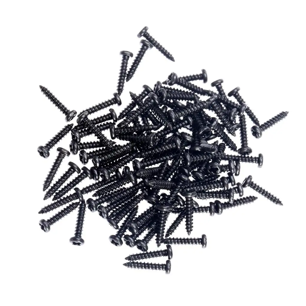 100Pcs M2x10mm Phillips Head Micro Laptop Screws Pan Head Self-tapping Electronic Small Wood Machine Screws Black
100Pcs M2x10mm Phillips Head Micro Laptop Screws Pan Head Self-tapping Electronic Small Wood Machine Screws Black