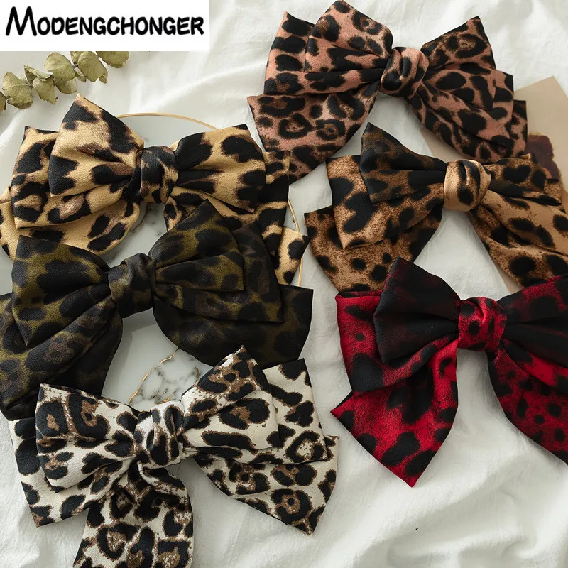 New Arrival Barrette 3 layers Leopard Print Hairgrips Big Large Bow Hairpin For Girls Ladies Hair Clip Fashion Hair Accessories
New Arrival Barrette 3 layers Leopard Print Hairgrips Big Large Bow Hairpin For Girls Ladies Hair Clip Fashion Hair Accessories