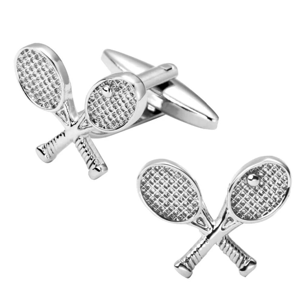 Men's boutique jewelry sports tennis racket cufflinks French fashion shirt sleeve cuff links
Men's boutique jewelry sports tennis racket cufflinks French fashion shirt sleeve cuff links