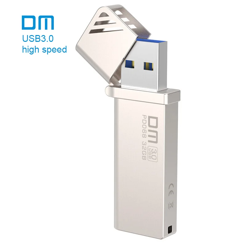 USB 3 0 высокоскоростной флеш накопитель PD068 16 ГБ 32 64 128 256 металлическая скорость