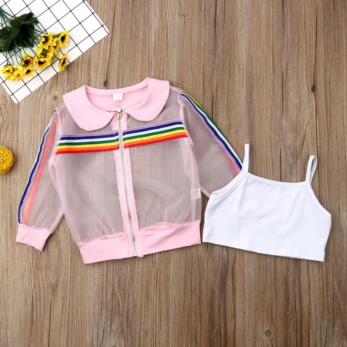 Toddler Girl Clothes Set Summer See Through Coat Crop Top Shorts Baby Girls Long Sleeve Coat+Vest+Short Pants Outfits
Toddler Girl Clothes Set Summer See Through Coat Crop Top Shorts Baby Girls Long Sleeve Coat+Vest+Short Pants Outfits