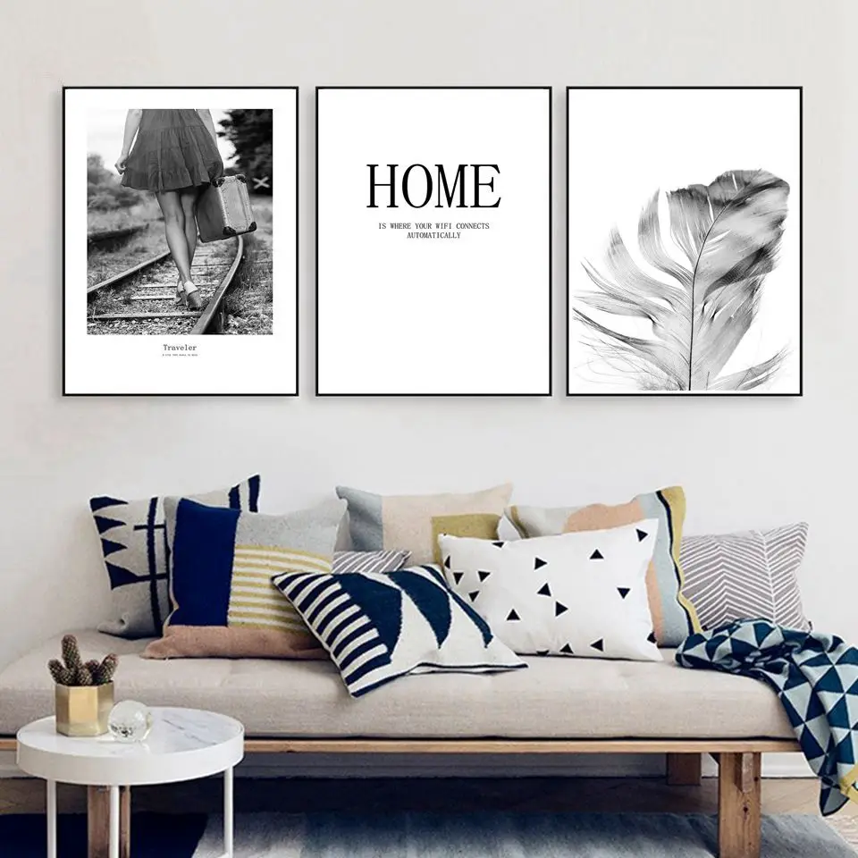 Watercolor Black Feather Sencery Home Decor Painting Wall Art Nordic Simple Canvas Prints Poster Modern Picture For Living Room
Watercolor Black Feather Sencery Home Decor Painting Wall Art Nordic Simple Canvas Prints Poster Modern Picture For Living Room