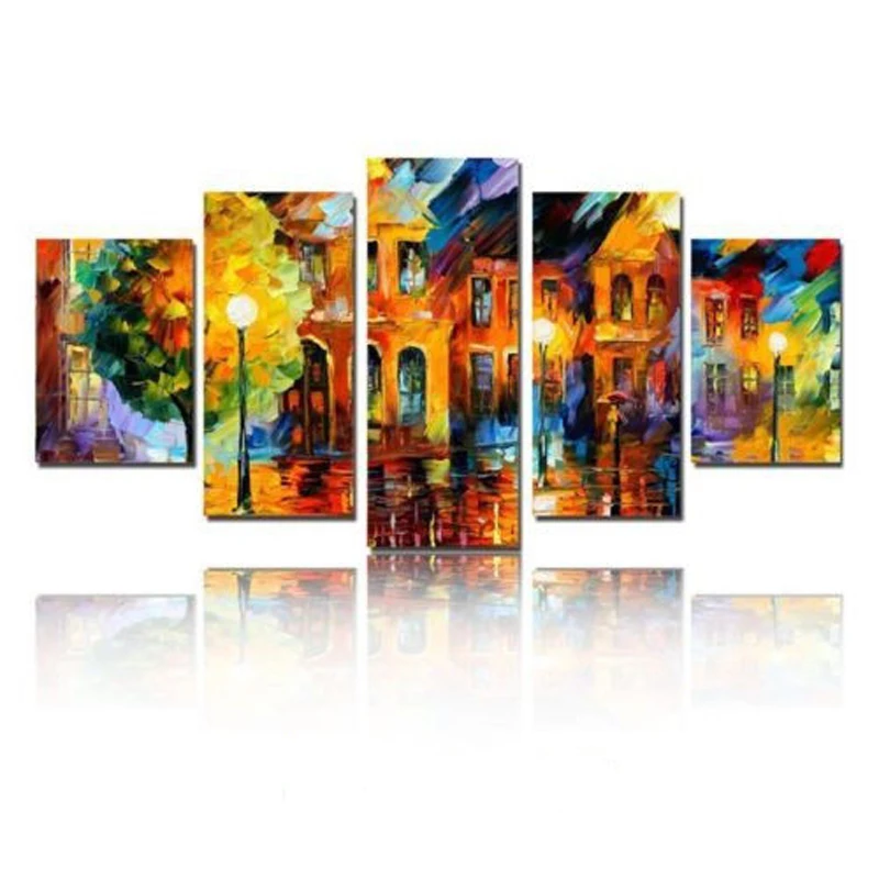 5Pcs/lot Modern Abstract Landscape Oil Painting On Canvas-Beautiful Cityscape Decorative Wall Pictures Home Decor Gifts
5Pcs/lot Modern Abstract Landscape Oil Painting On Canvas-Beautiful Cityscape Decorative Wall Pictures Home Decor Gifts
