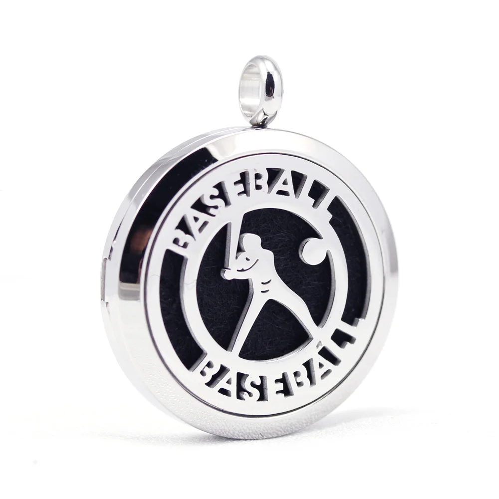 30mm 316L stainless steel baseball design aroma aromatherapy essential oil diffuser necklace
30mm 316L stainless steel baseball design aroma aromatherapy essential oil diffuser necklace