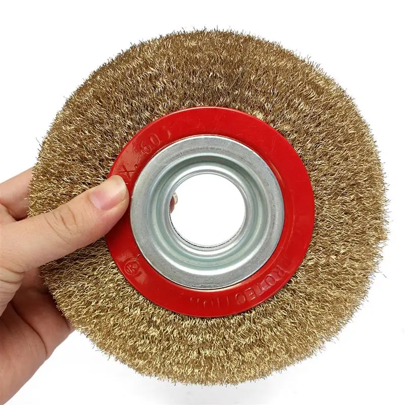 1Pcs 8 Inch 200mm Steel Flat Wire Wheel Brush with 10pcs Adaptor Rings For Bench Grinder Polish
1Pcs 8 Inch 200mm Steel Flat Wire Wheel Brush with 10pcs Adaptor Rings For Bench Grinder Polish
