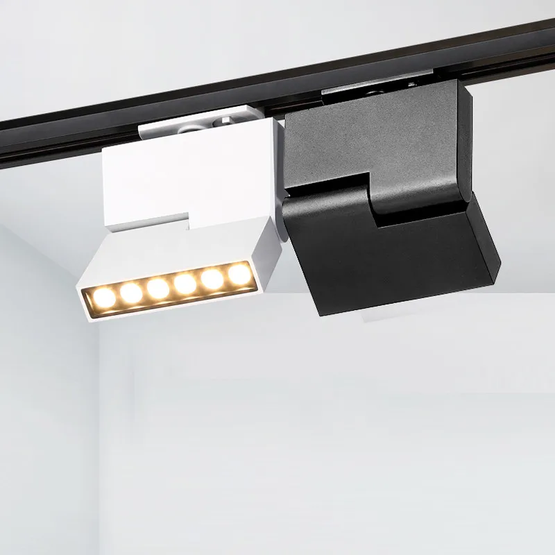 2 шт. новый дизайн светодиодный Трековый светильник с регулируемым углом