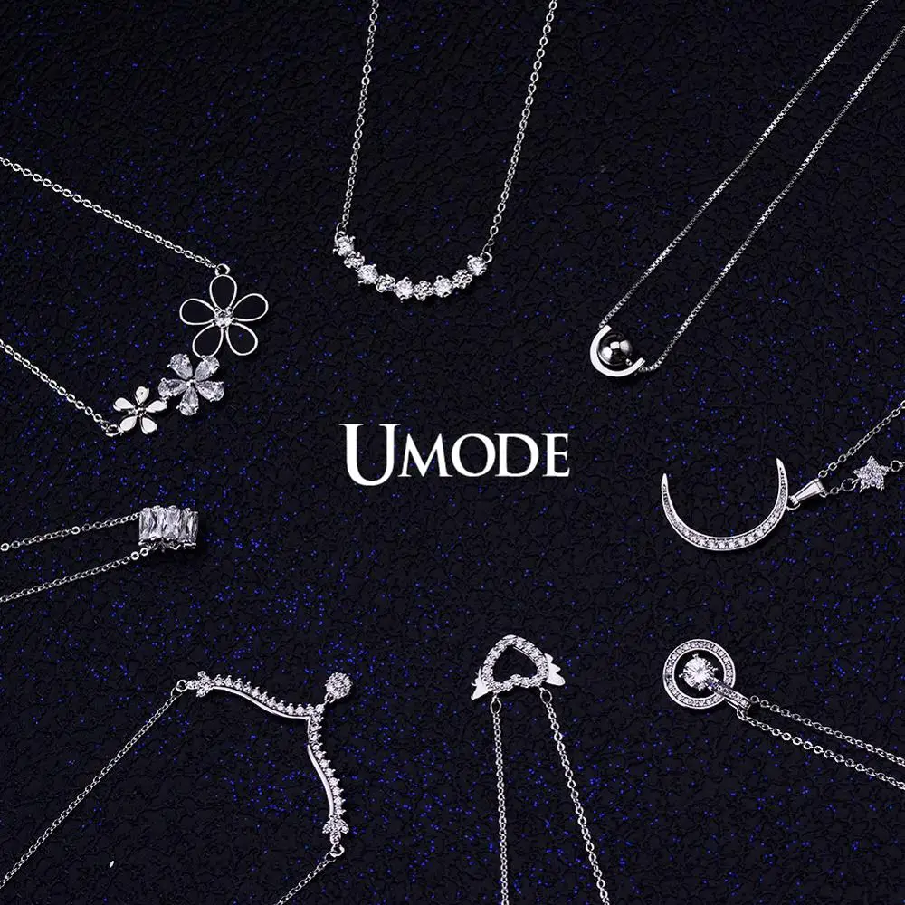 UMODE Fashion Multi Type CZ Pendant Necklaces for Women Clear Zircon Choker Necklaces Fashion Jewelry Collier Femme UN0012X
UMODE Fashion Multi Type CZ Pendant Necklaces for Women Clear Zircon Choker Necklaces Fashion Jewelry Collier Femme UN0012X