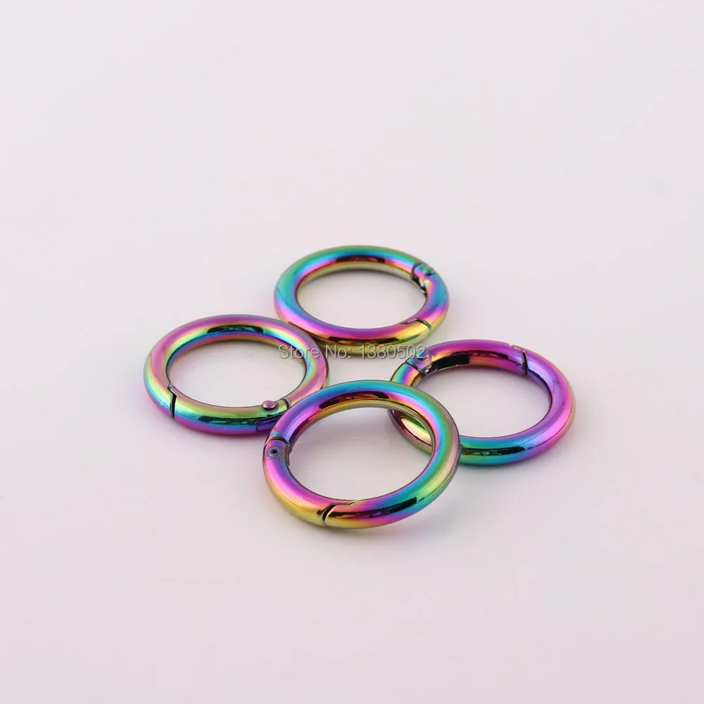 10pcs/lot Top Quality rainbow color Openable Clip Buckle Spring Ring for backpack Carabiner accessories
10pcs/lot Top Quality rainbow color Openable Clip Buckle Spring Ring for backpack Carabiner accessories
