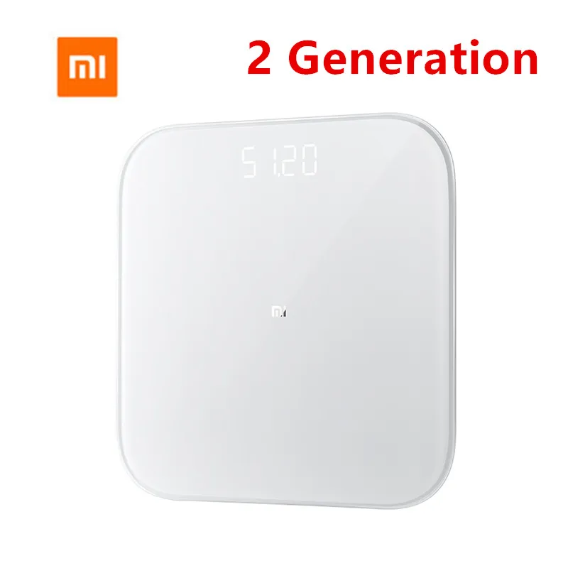 Xiaomi 2 поколение смарт здоровье потеря веса точность мини электронные весы Bluetooth 5 0