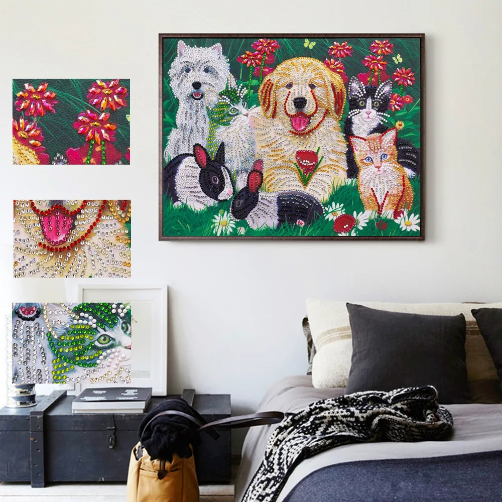 Partial Drill Special Shaped Animal Diamond Painting Diamond Embroidery Cat Rabbit Dog Picture Rhinestone Christmas Home Decor
Partial Drill Special Shaped Animal Diamond Painting Diamond Embroidery Cat Rabbit Dog Picture Rhinestone Christmas Home Decor