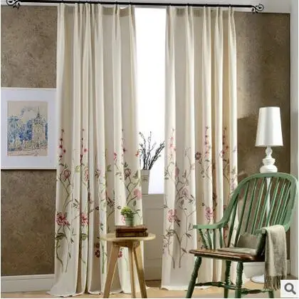 2016 New Arrival Cotton Linen Embroidered Curtains Pastoral Style Luxury Curtain Blinds for Study Room With Floral Pattern
2016 New Arrival Cotton Linen Embroidered Curtains Pastoral Style Luxury Curtain Blinds for Study Room With Floral Pattern