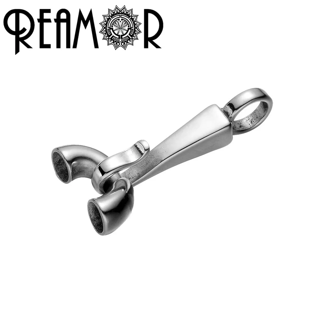 REAMOR 316l Stainless Steel Bracelet Hooks Connector Charms Fit 5mm Leather Cord Bracelet Clasp DIY Jewelry Making Accessories
REAMOR 316l Stainless Steel Bracelet Hooks Connector Charms Fit 5mm Leather Cord Bracelet Clasp DIY Jewelry Making Accessories