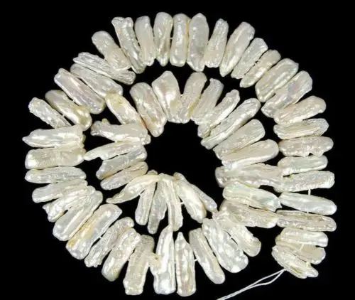 NEW 7x19mm White Natural Real Freshwater Pearl Baroque Shape Loose Beads 15'' AAA
NEW 7x19mm White Natural Real Freshwater Pearl Baroque Shape Loose Beads 15'' AAA